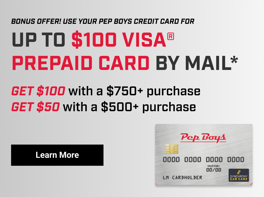 UP TO $100 VISA PREPAID CARD BY MAIL*