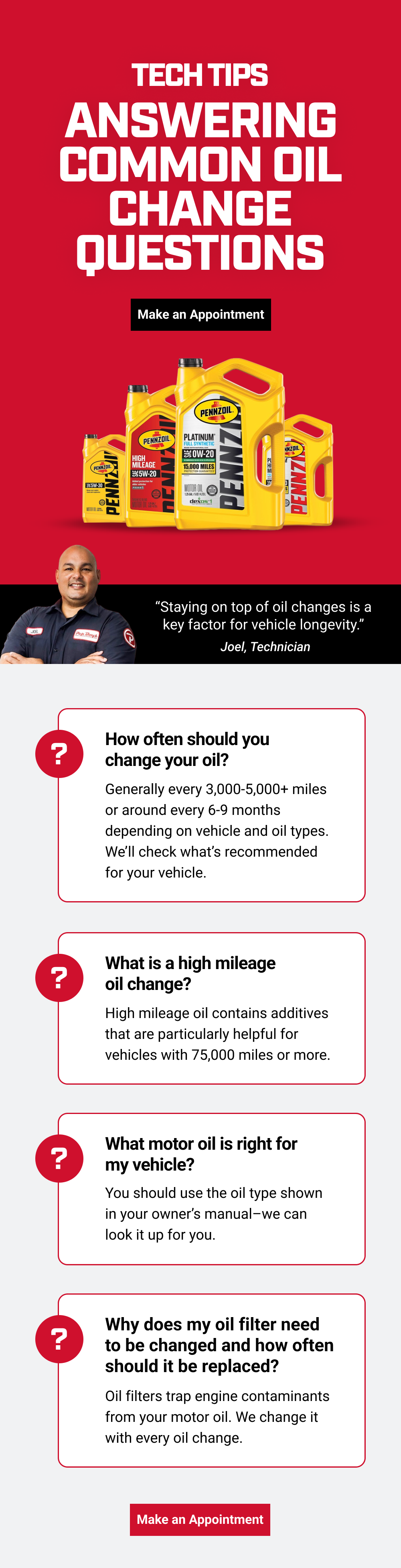 ANSWERING COMMON OIL CHANGE QUESTIONS